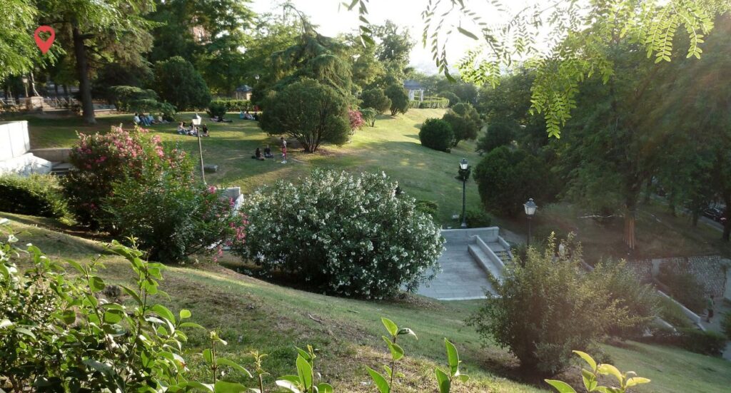Jardines de las Vistillas en madrid
